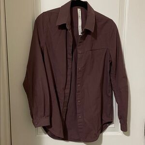 Lululemon Full Day Ahead Cotton Button-up